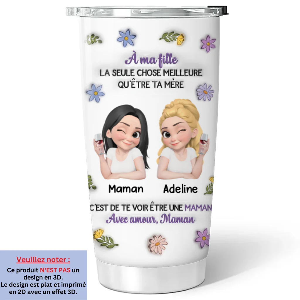 Personnages Cartoon Liés Ensemble - Gobelet Personnalisé avec Effet 3D Gonflé - Image 5