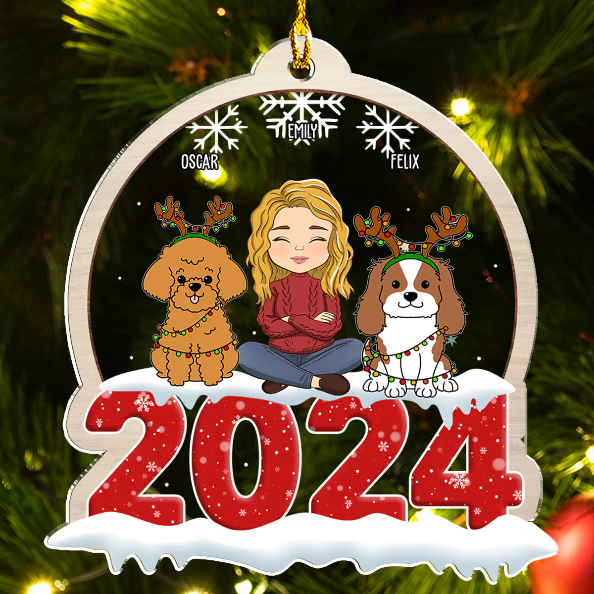 Pet Crystal Snow Globe - Personalized Custom Acrylic Ornament - Image 2