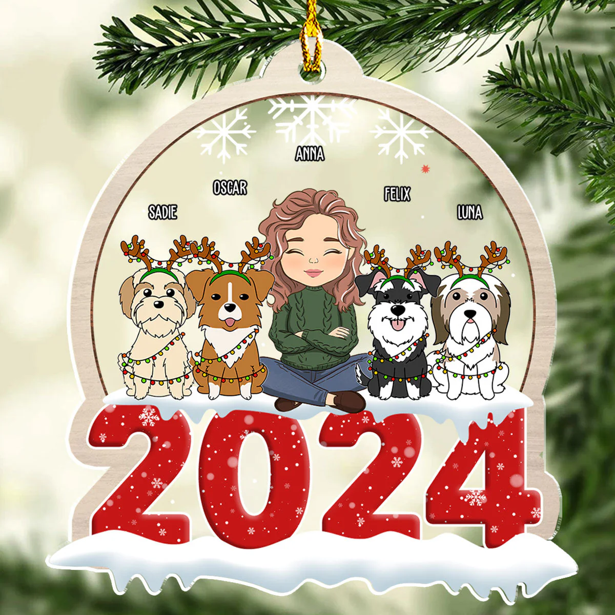 Pet Crystal Snow Globe - Personalized Custom Acrylic Ornament - Image 4