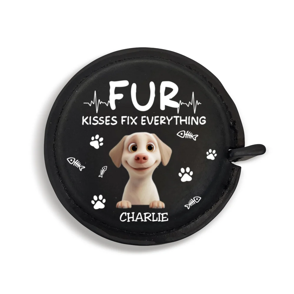 Pet Kisses - Personalized Custom Leather Tape Measure - Image 7