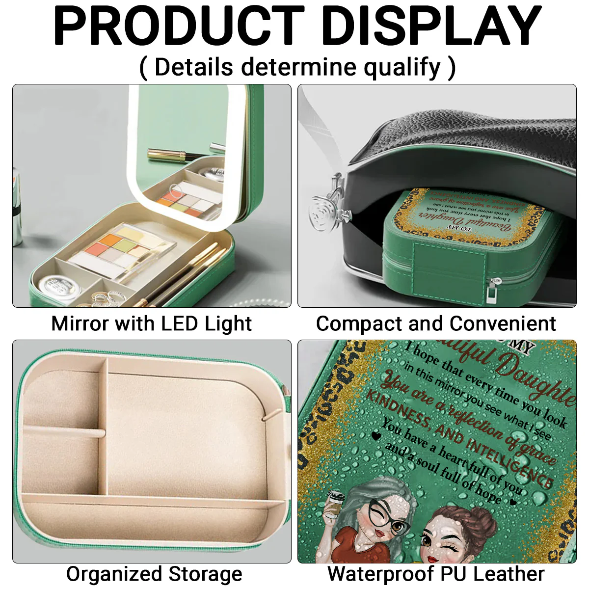 Petal Spirit - Personalized Custom Jewelry Box With LED Mirror - Image 6