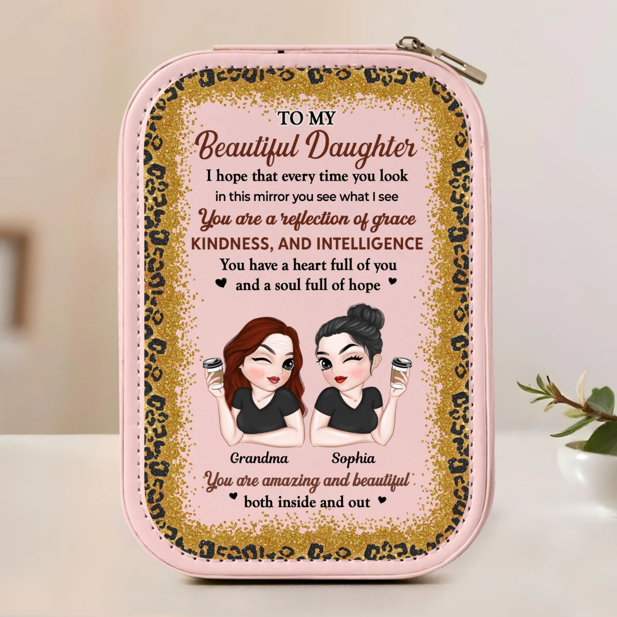 Petal Spirit - Personalized Custom Jewelry Box With LED Mirror - Image 8
