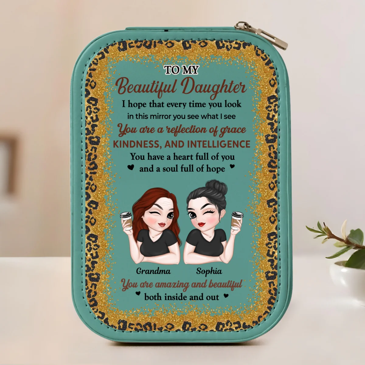 Petal Spirit - Personalized Custom Jewelry Box With LED Mirror - Image 9