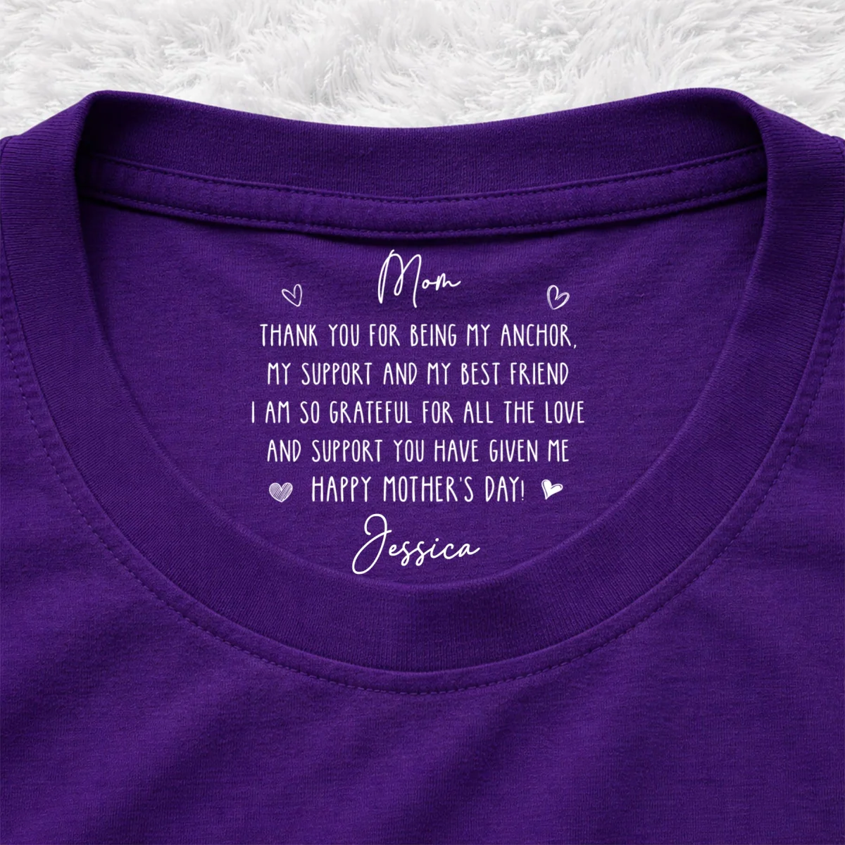 Pick Me Up - Personalized Custom Inside Neck Print T-Shirt - Image 11