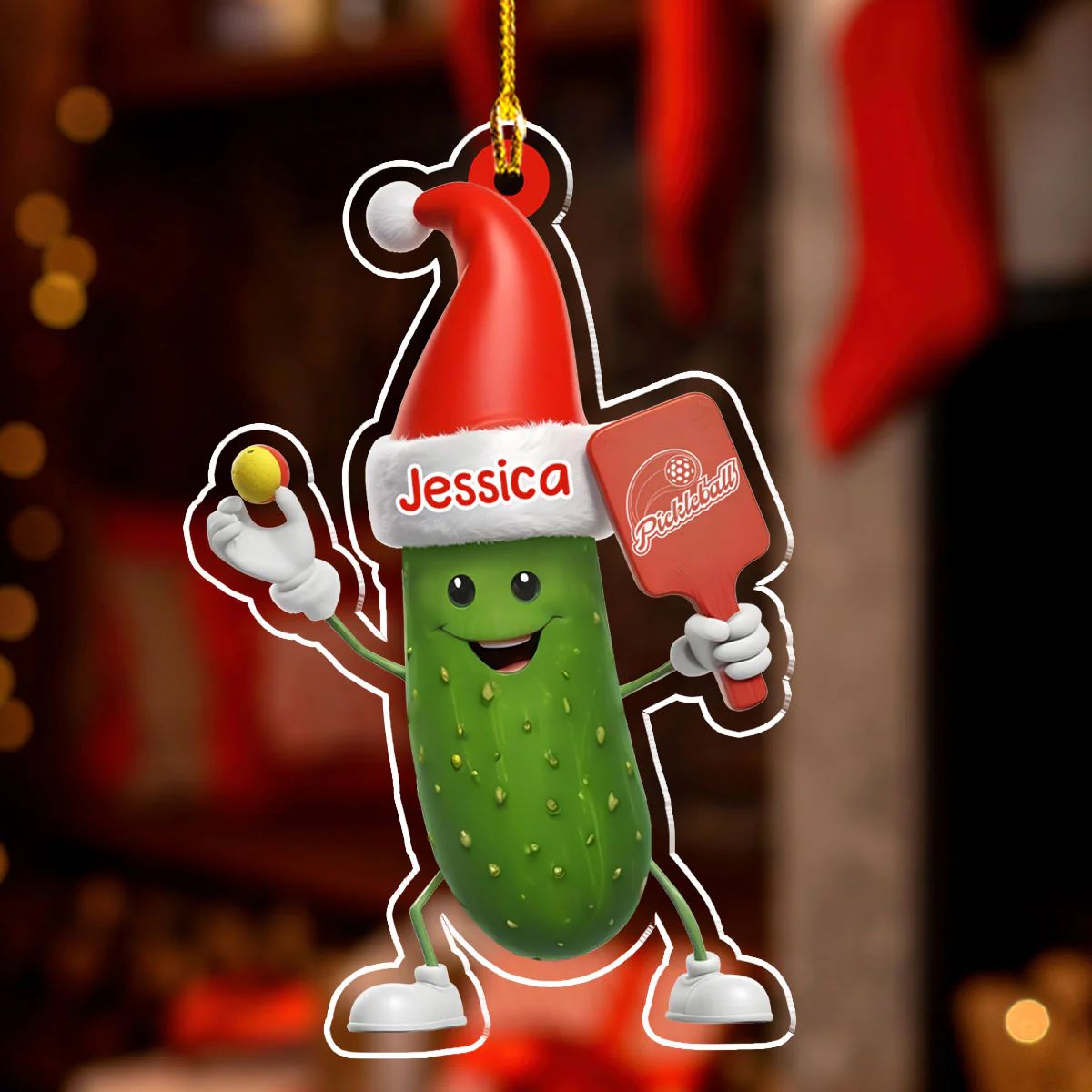 Pickleball Custom Name - Personalized Custom Acrylic Ornament - Image 5