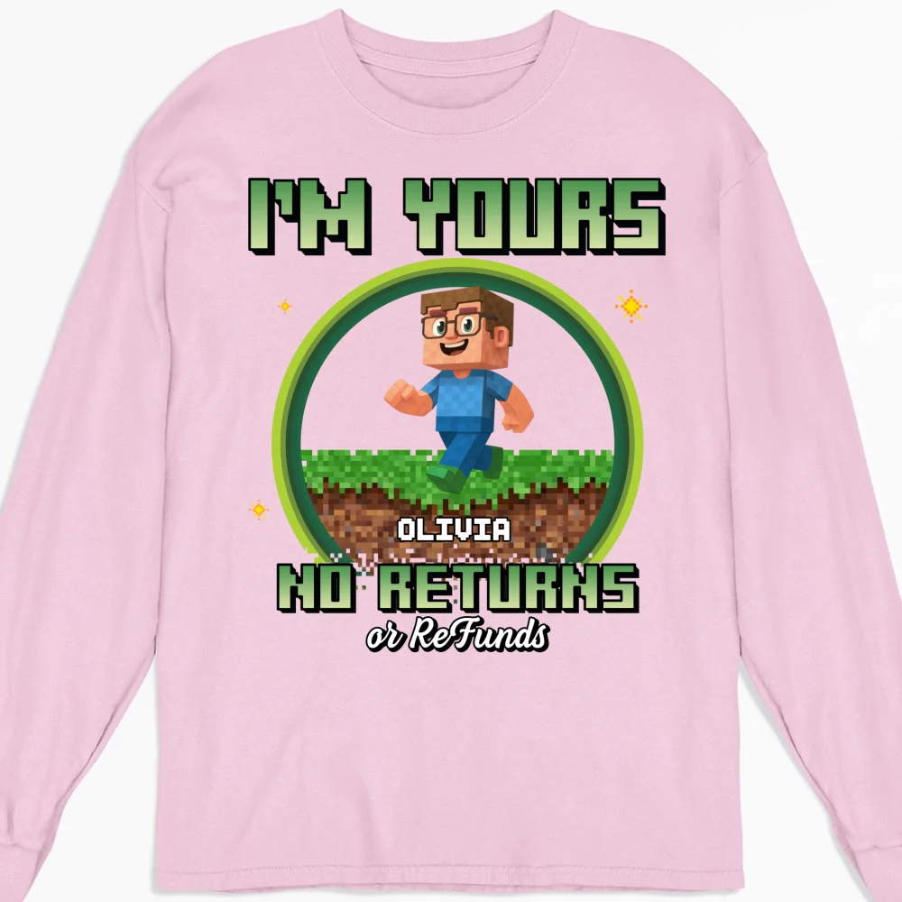 Pixelated Love For Dad - Personalized Custom Shirt - Image 13