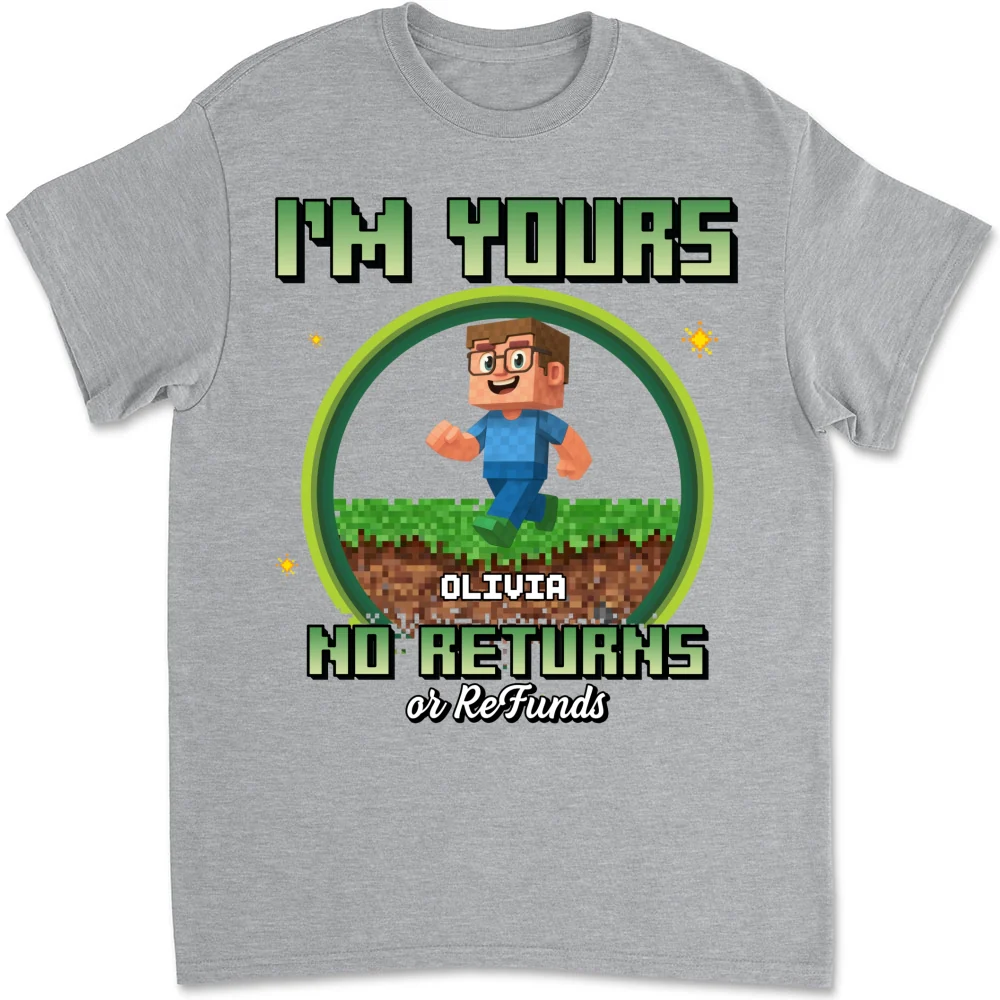 Pixelated Love For Dad - Personalized Custom Shirt - Image 8