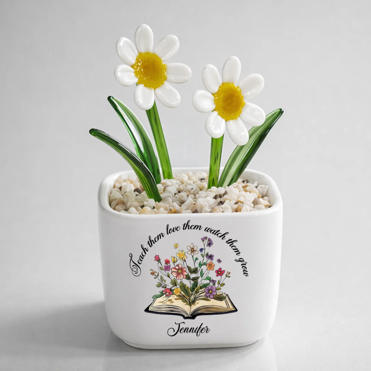 Plant Seeds Watch Bloom - Personalized Custom Glass Birth Month Flower - Image 13