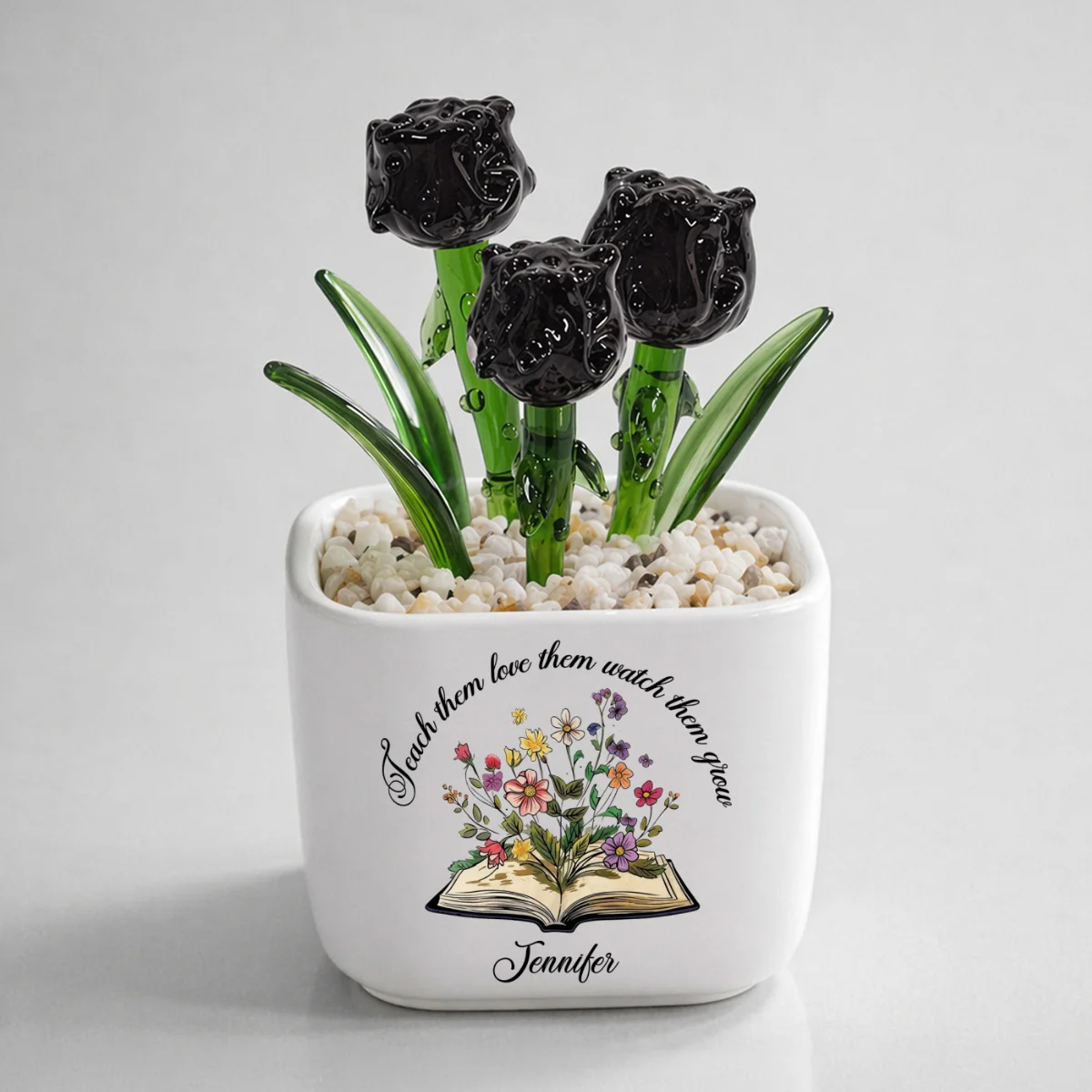 Plant Seeds Watch Bloom - Personalized Custom Glass Birth Month Flower - Image 14