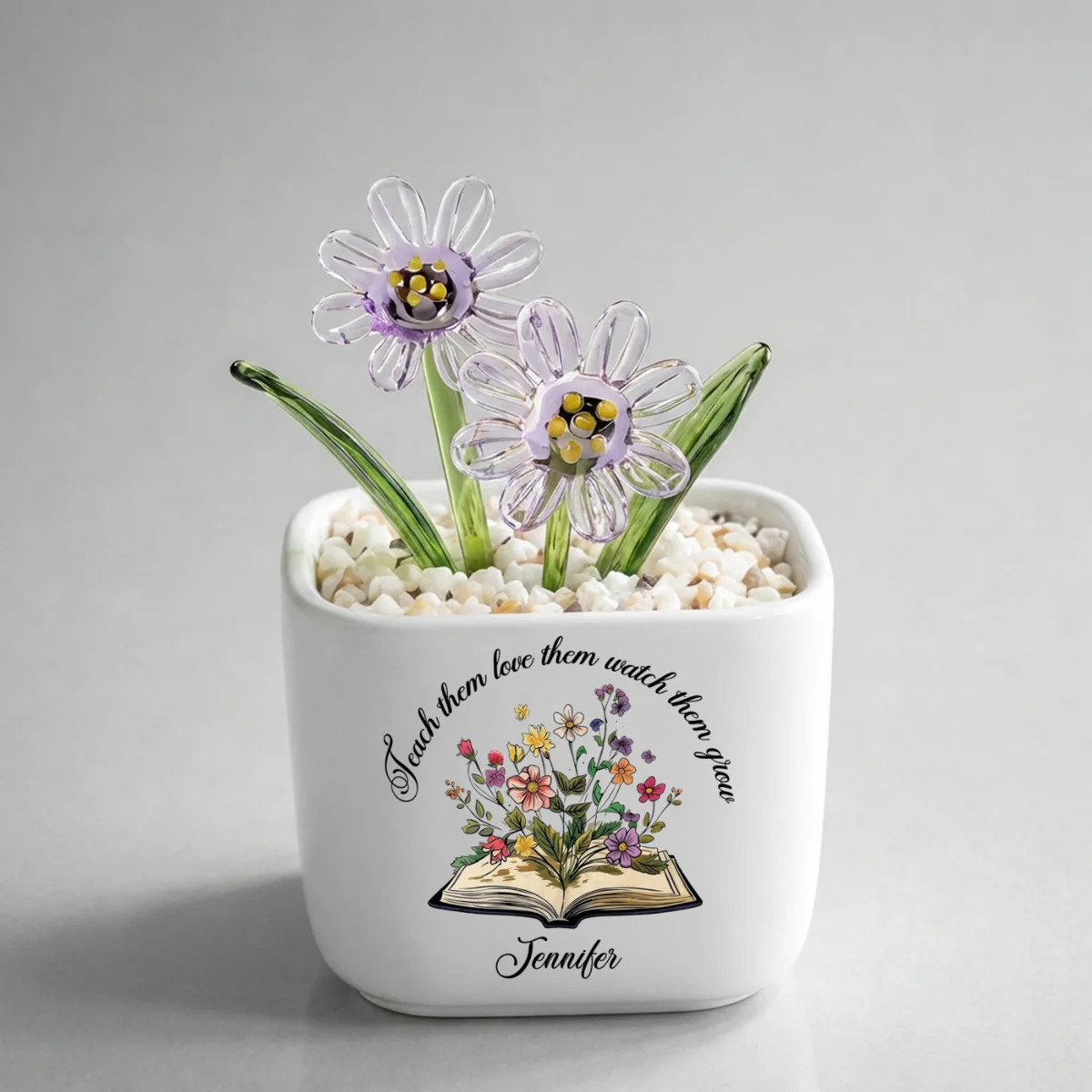 Plant Seeds Watch Bloom - Personalized Custom Glass Birth Month Flower - Image 17