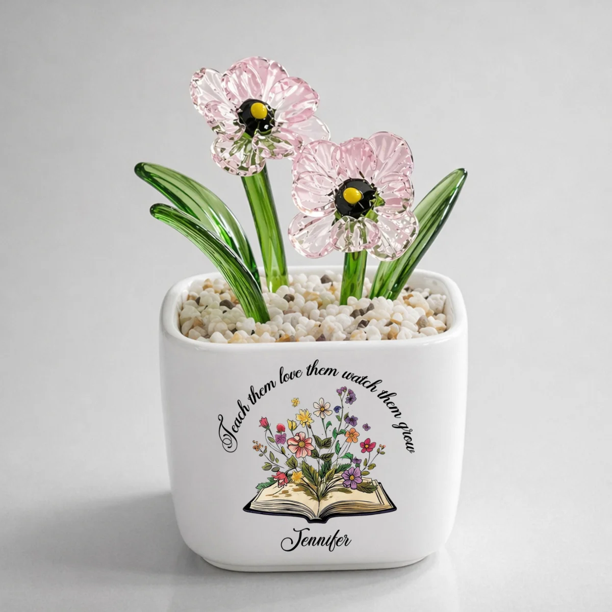 Plant Seeds Watch Bloom - Personalized Custom Glass Birth Month Flower - Image 18