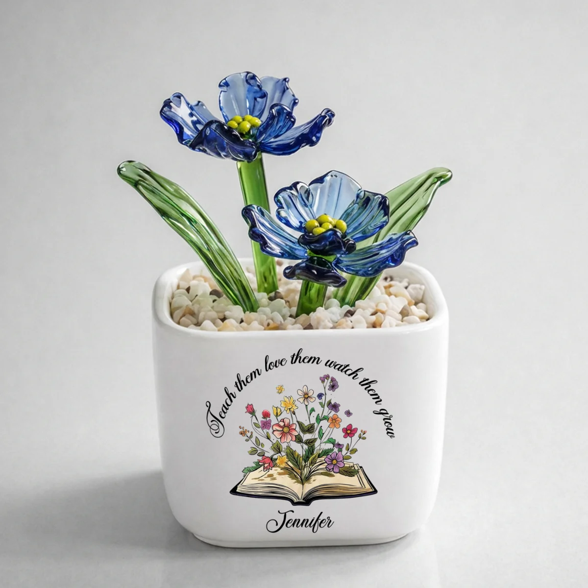 Plant Seeds Watch Bloom - Personalized Custom Glass Birth Month Flower - Image 19