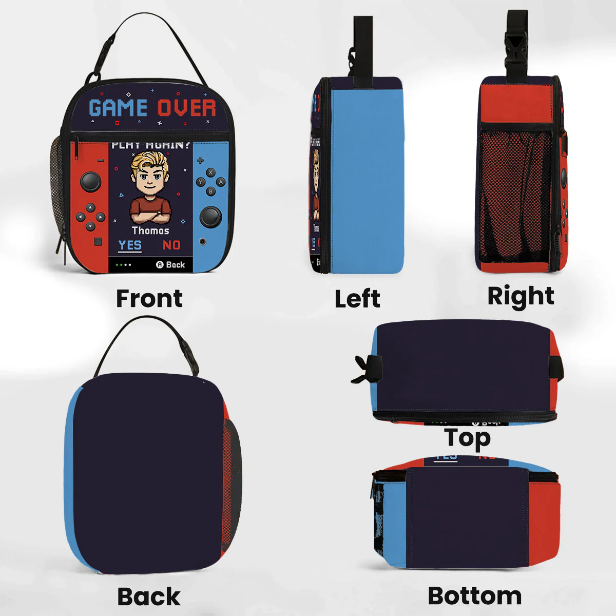 Play Again - Personalized Custom Insulated Lunch Bag - Image 6