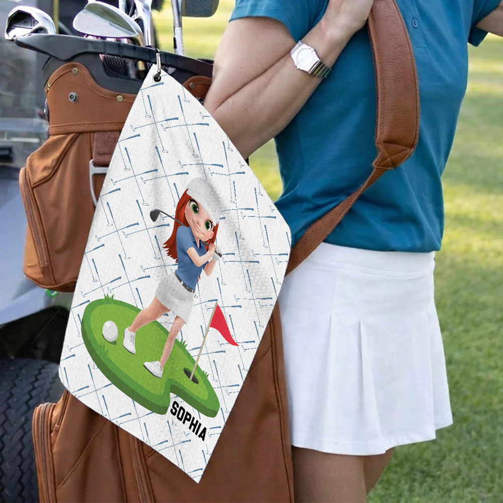Playful Golf - Personalized Custom Golf Towel - Image 6