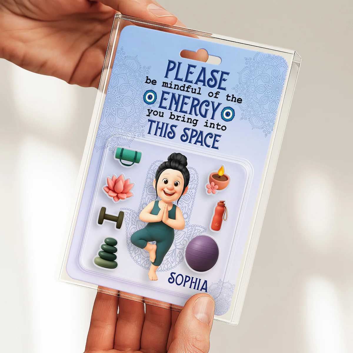 Please Be Mindful Of The Energy - Personalized Custom Acrylic Plaque - Image 4