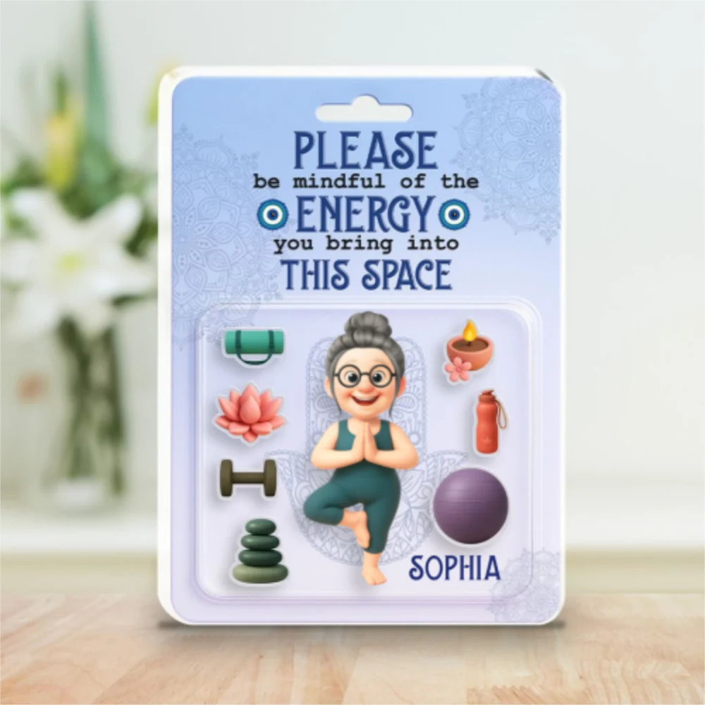 Please Be Mindful Of The Energy - Personalized Custom Acrylic Plaque - Image 5