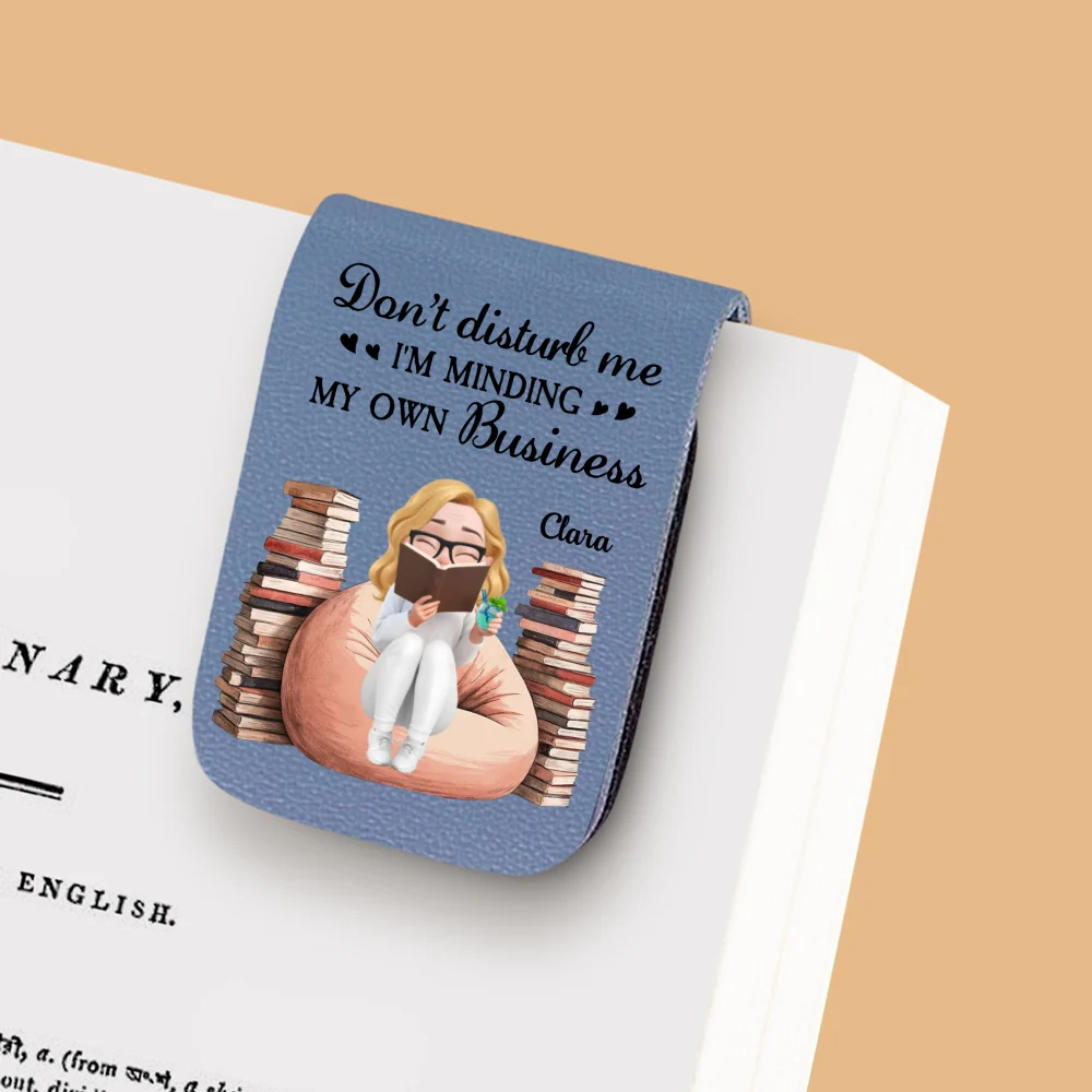 Please Do Not Disturb - Personalized Custom Leather Bookmark - Image 8
