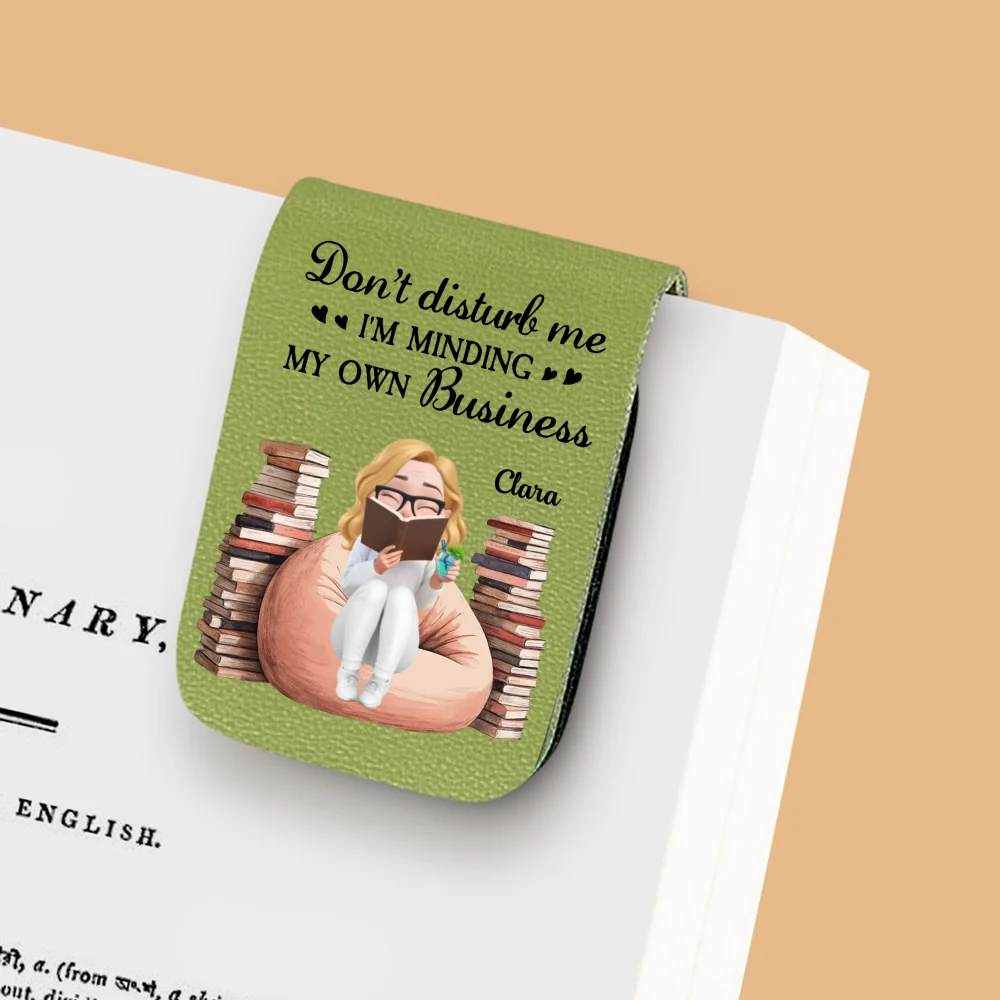 Please Do Not Disturb - Personalized Custom Leather Bookmark - Image 9