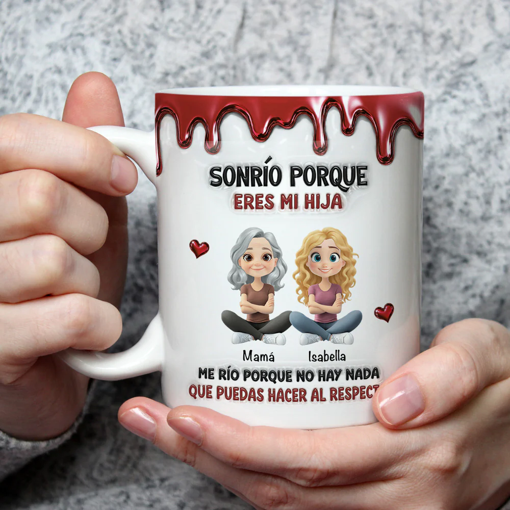 Porque Eres Mi Hijo - Taza Personalizada Con Efecto Inflado 3D - Image 3
