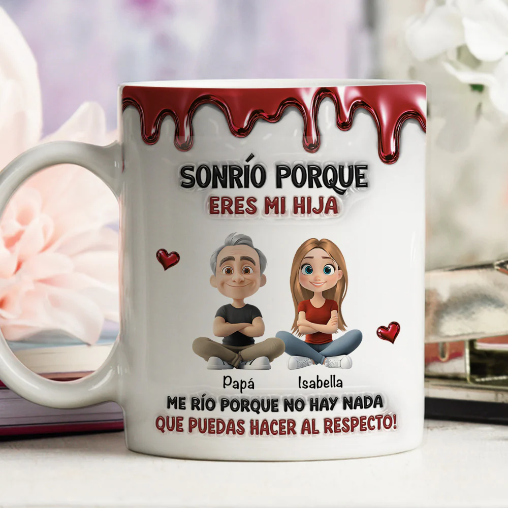 Porque Eres Mi Hijo - Taza Personalizada Con Efecto Inflado 3D - Image 5