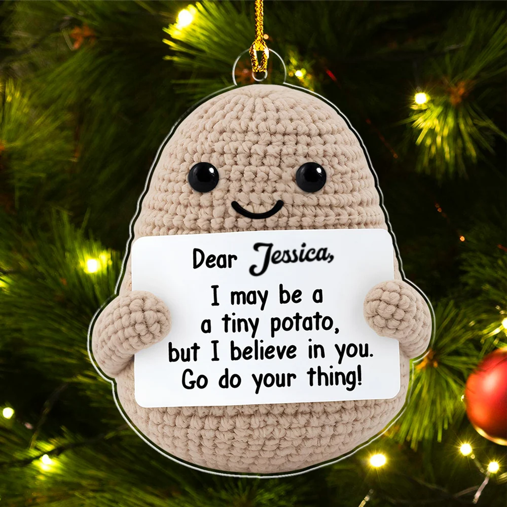Positive Potato - Personalized Custom Acrylic Ornament - Image 5