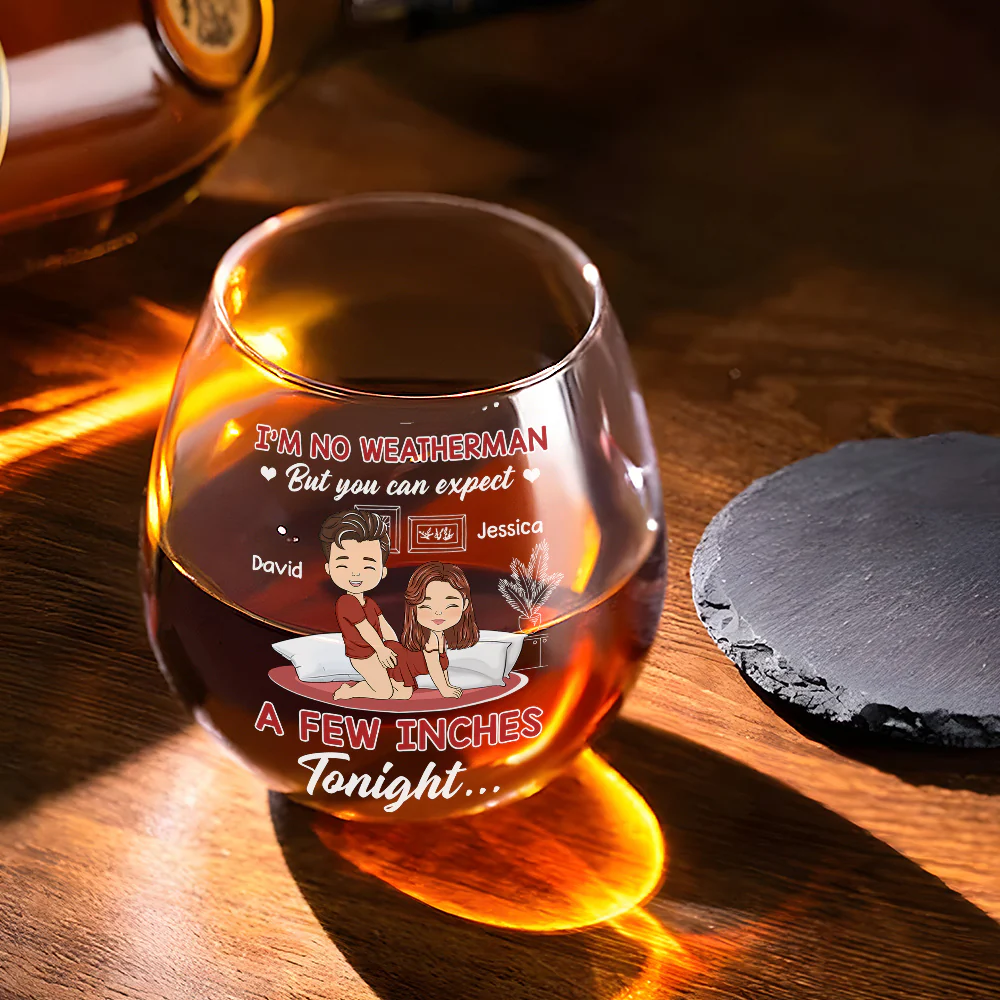 Prepare For Inches Tonight - Personalized Custom Wine Glass - Image 3