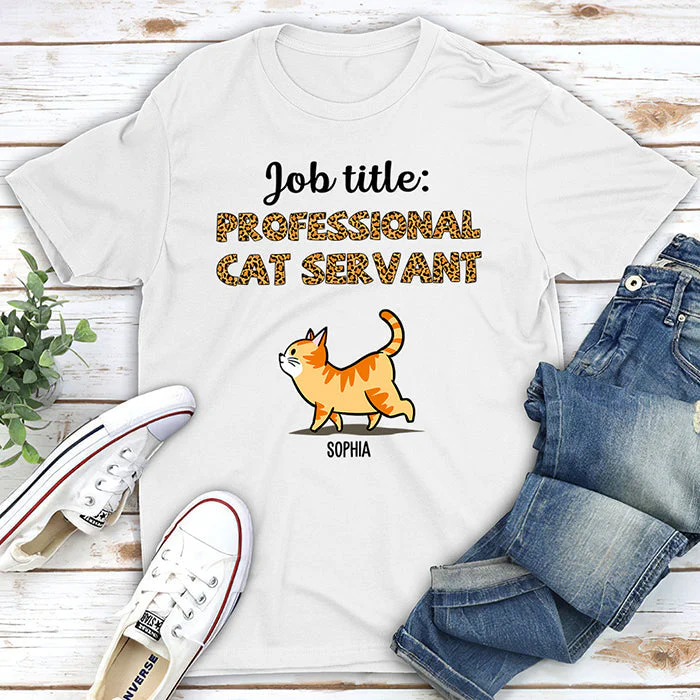 Professional Cat Servant - Personalized Custom Unisex T-shirt - Image 2