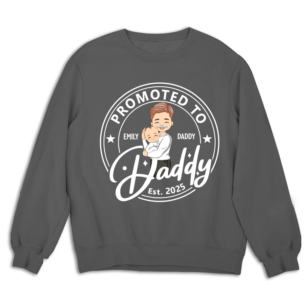 Promoted To Dad Mom - Personalized Custom Shirt - Image 14