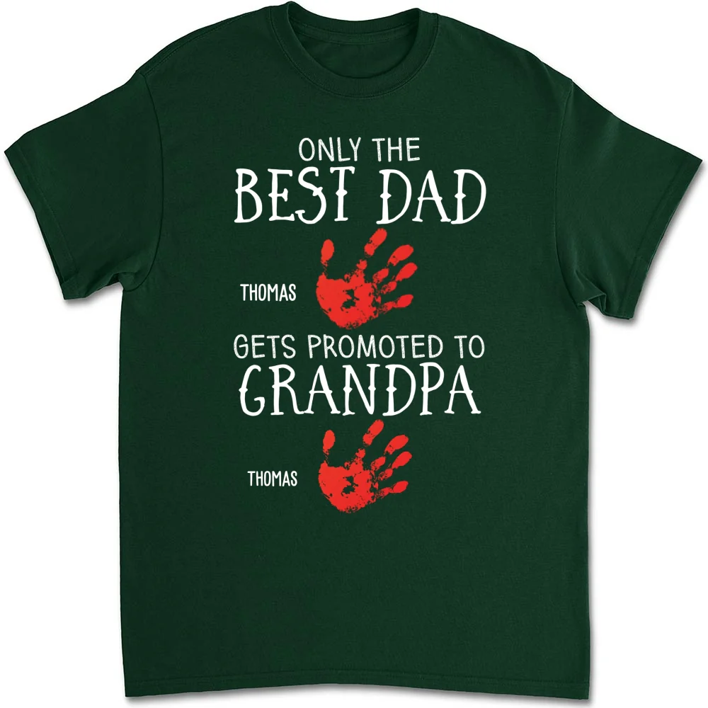 Promoted To Grandpa - Personalized Custom Shirt - Image 12