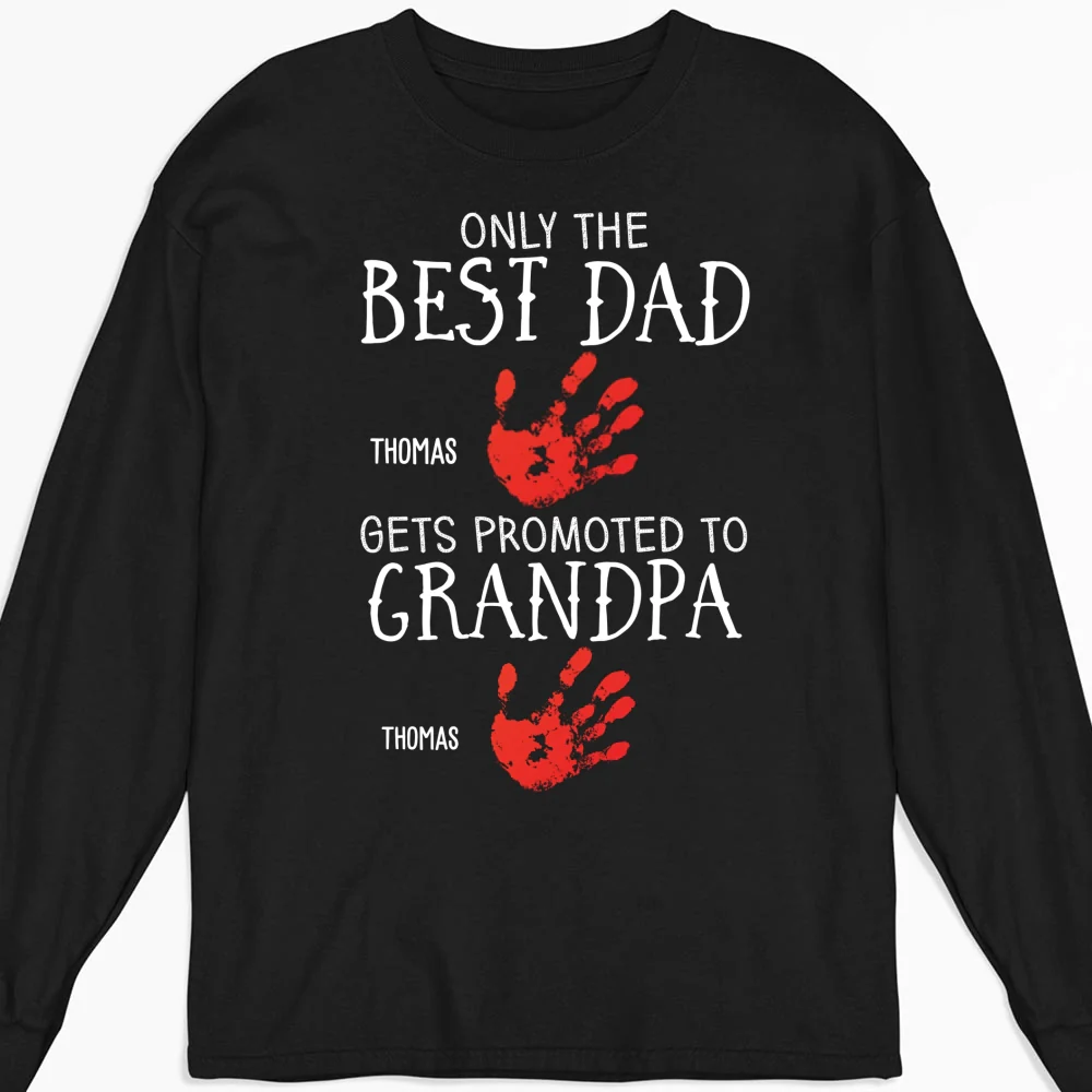 Promoted To Grandpa - Personalized Custom Shirt - Image 14