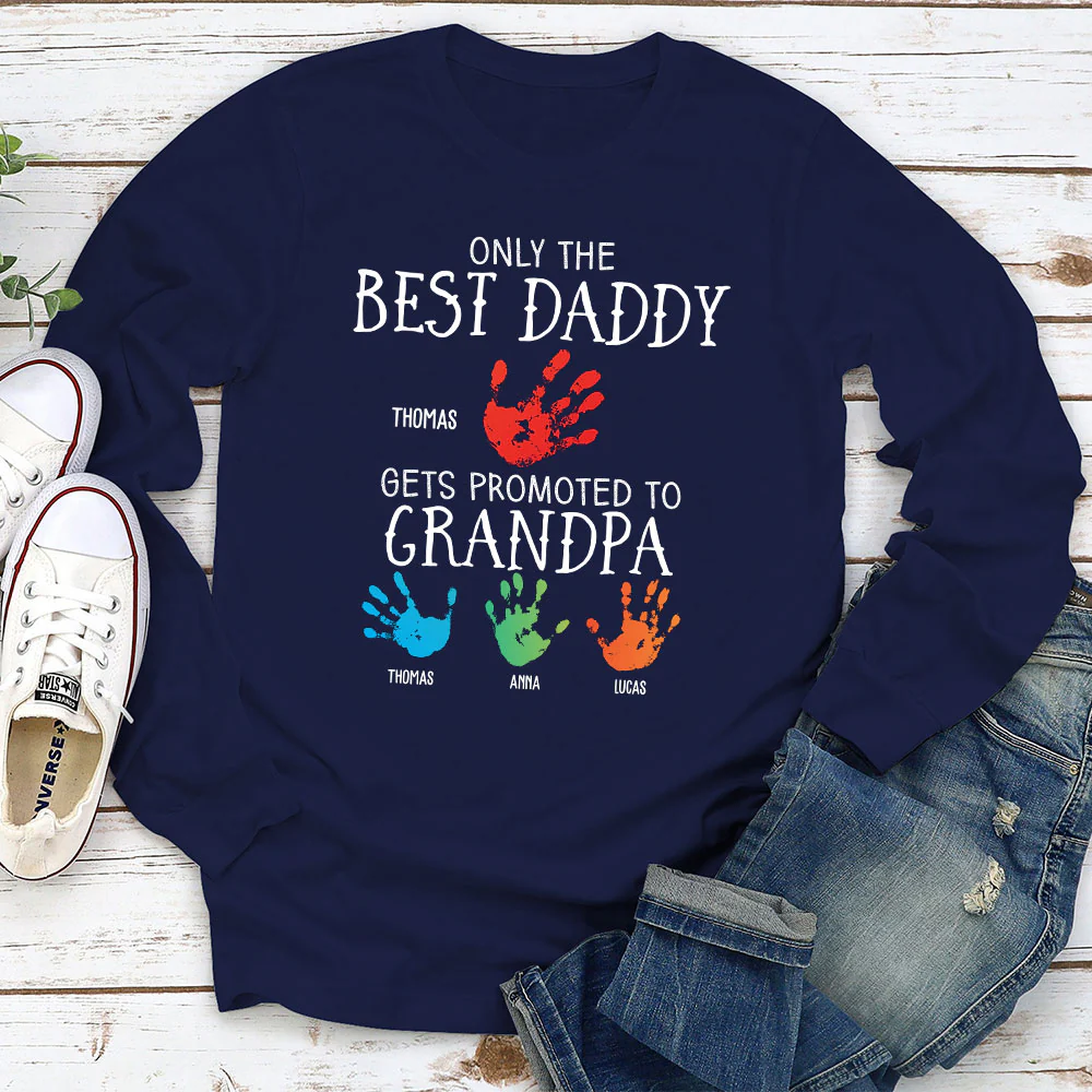 Promoted To Grandpa - Personalized Custom Shirt - Image 9