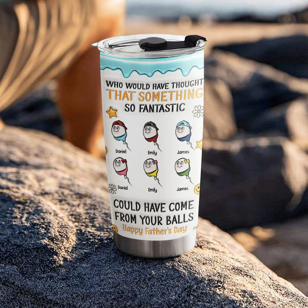 Proof Miracles Happen Daily - Personalized Custom 3D Effect Tumbler - Image 2