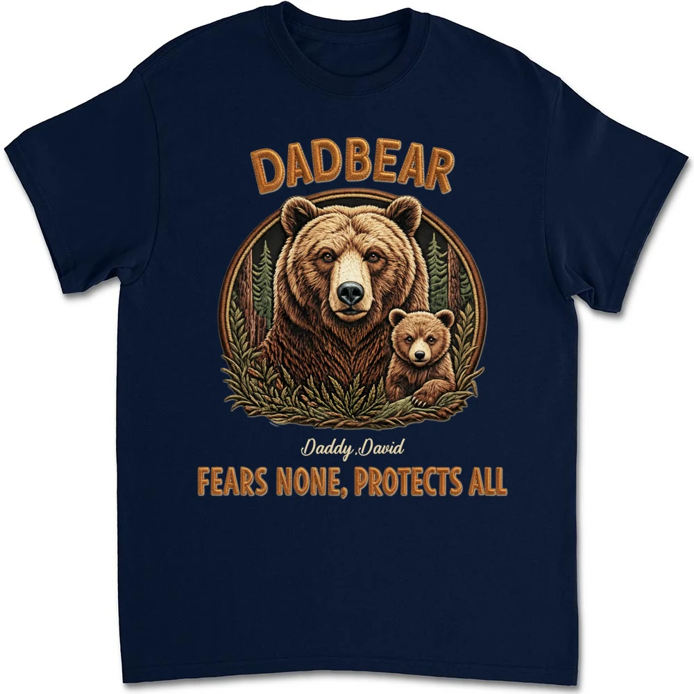 Protected By Papa Bear - Personalized Custom Shirt - Image 10