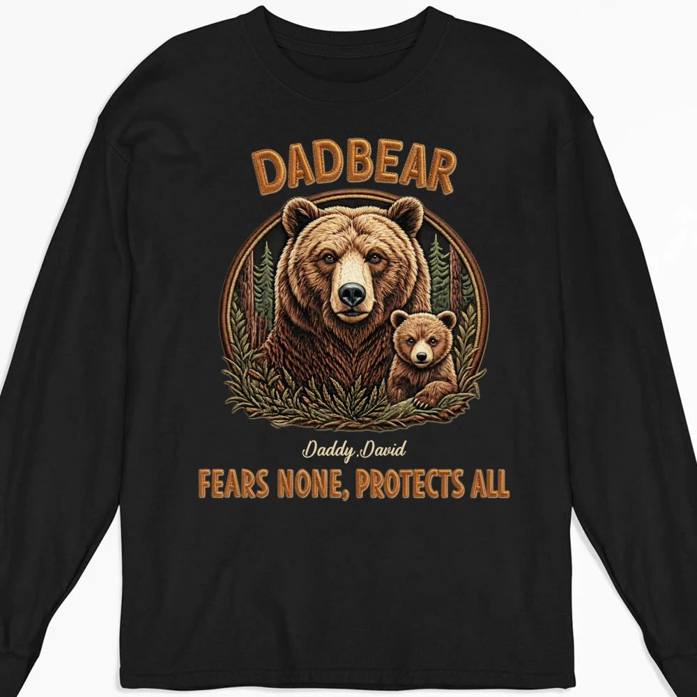 Protected By Papa Bear - Personalized Custom Shirt - Image 11