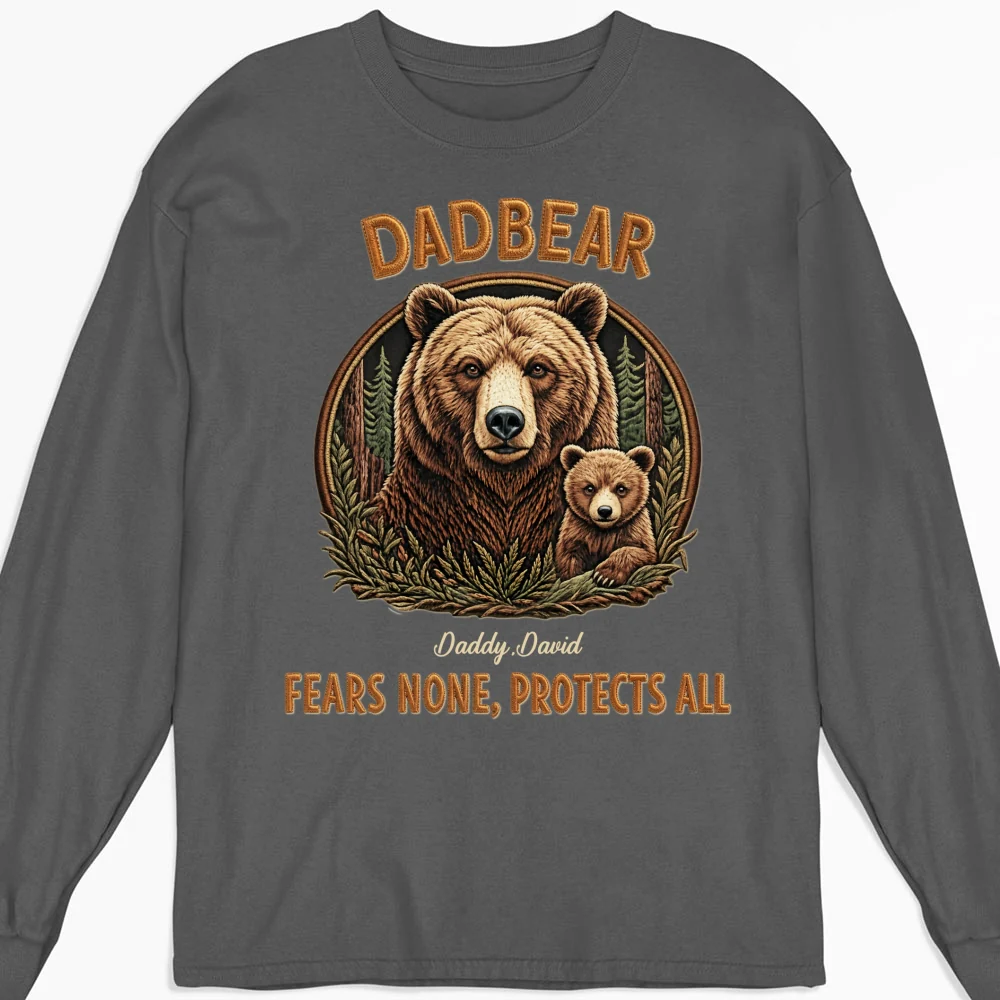 Protected By Papa Bear - Personalized Custom Shirt - Image 12