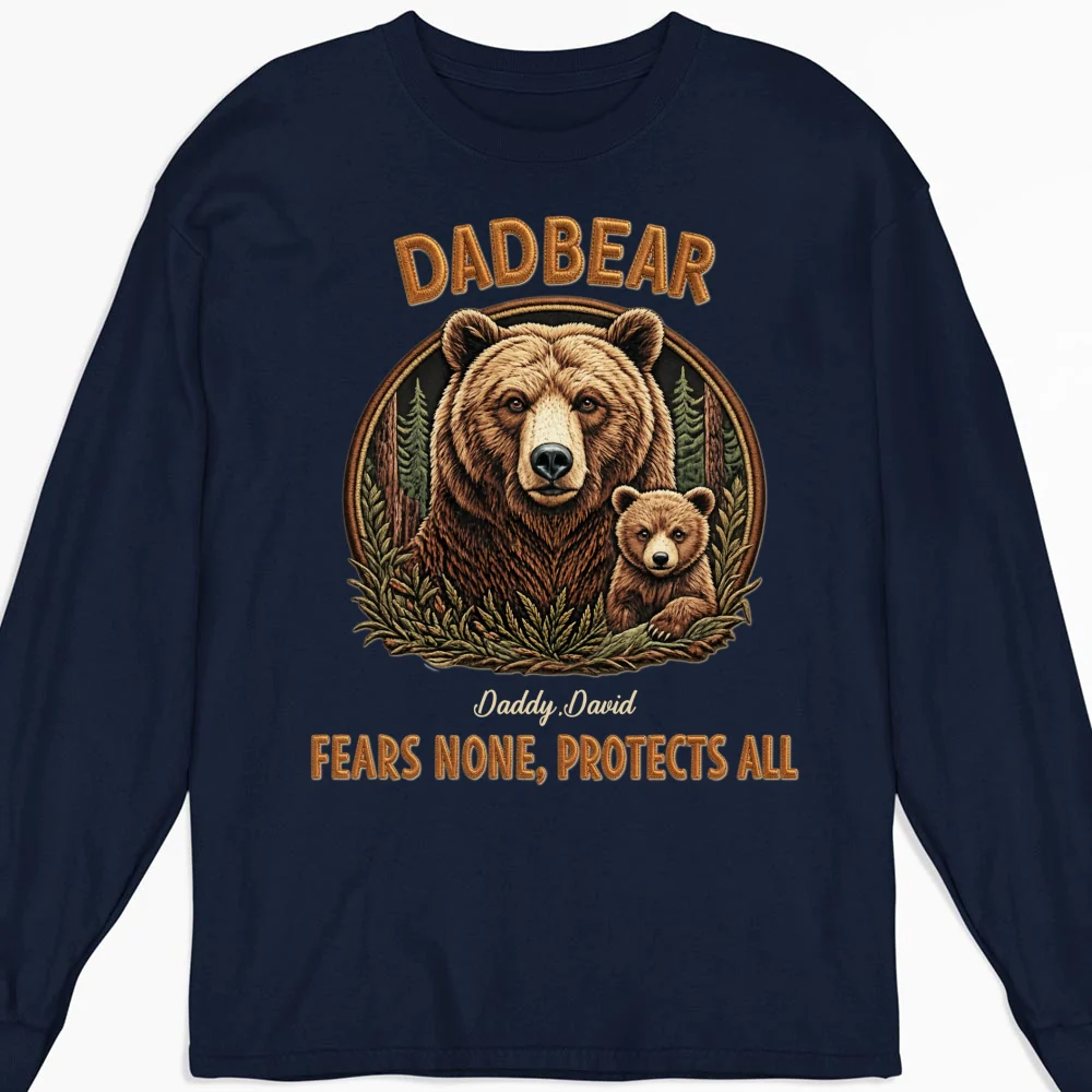Protected By Papa Bear - Personalized Custom Shirt - Image 13