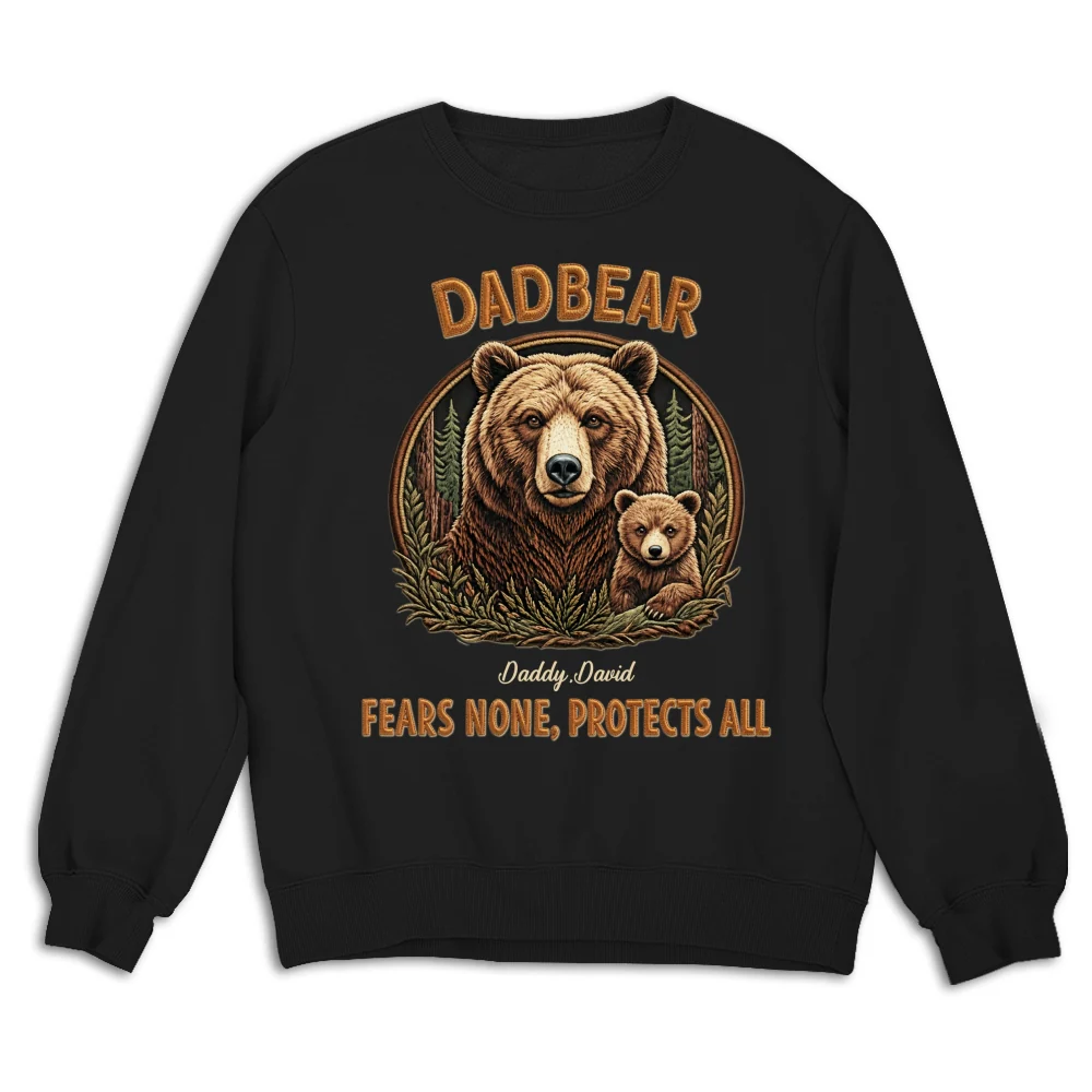 Protected By Papa Bear - Personalized Custom Shirt - Image 14
