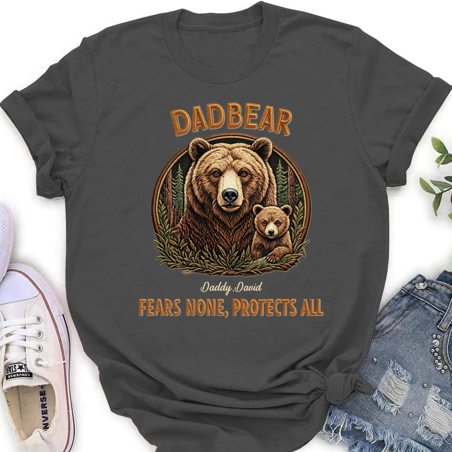 Protected By Papa Bear - Personalized Custom Shirt - Image 18