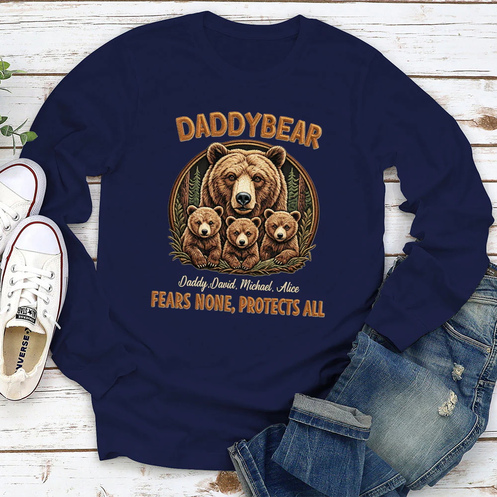Protected By Papa Bear - Personalized Custom Shirt - Image 6
