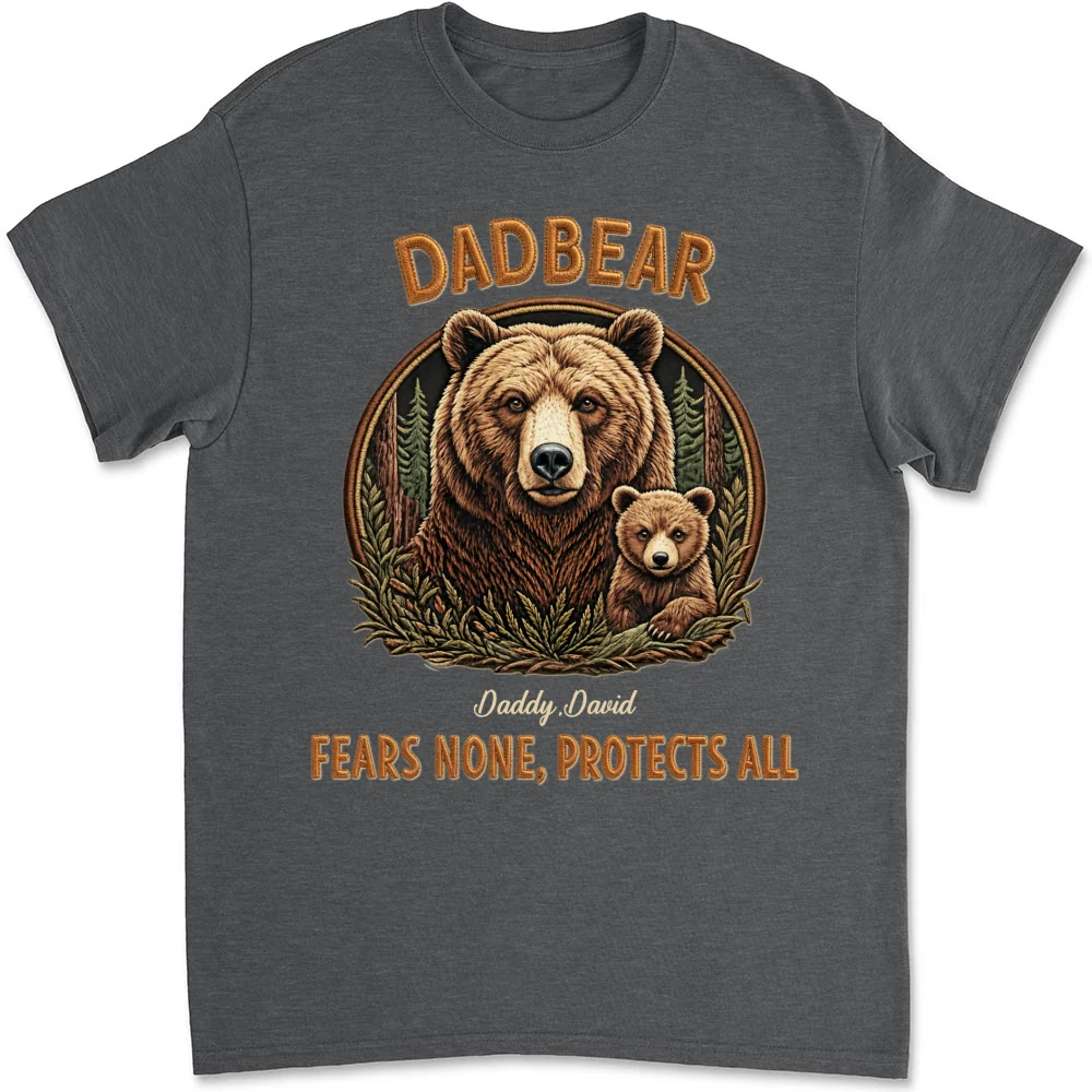 Protected By Papa Bear - Personalized Custom Shirt - Image 8