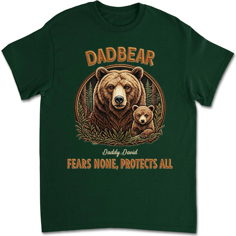 Protected By Papa Bear - Personalized Custom Shirt - Image 9