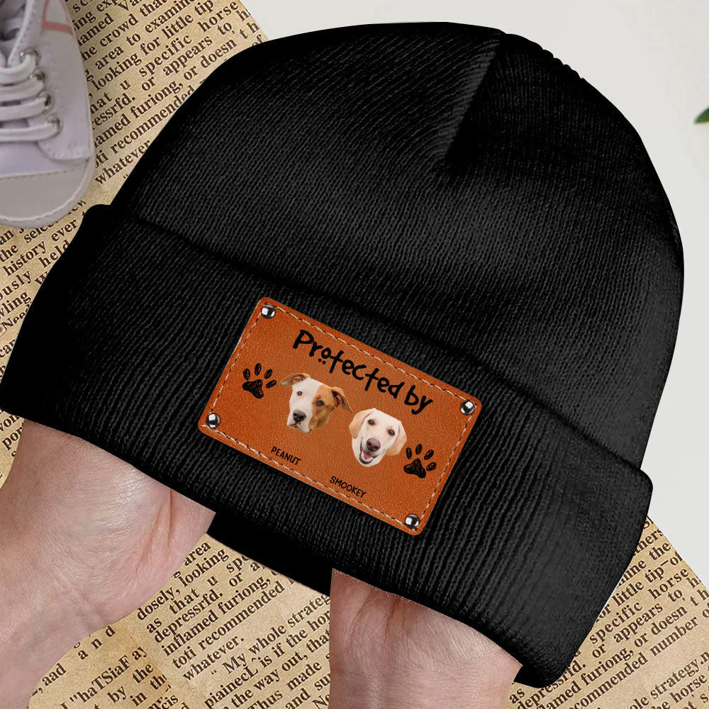 Protected By Pets Photo - Personalized Custom Beanie - Image 3