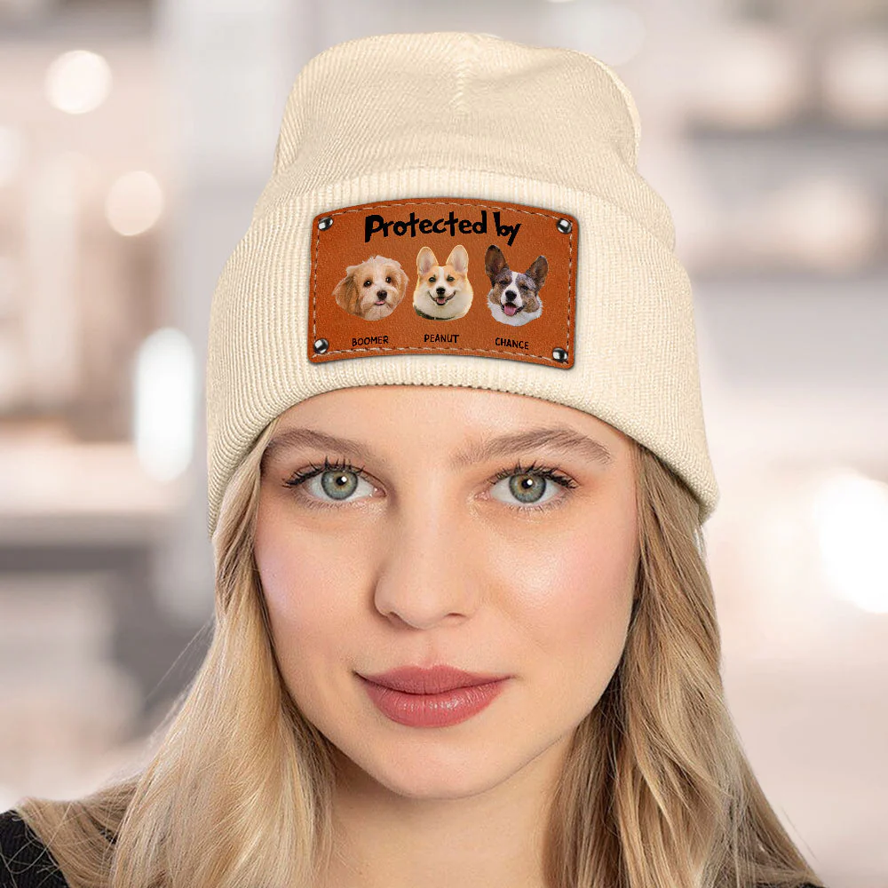 Protected By Pets Photo - Personalized Custom Beanie - Image 4