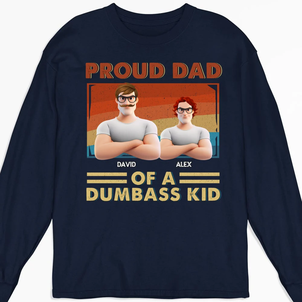 Proud Dad Of Some Wild Kids - Personalized Custom Shirt - Image 12