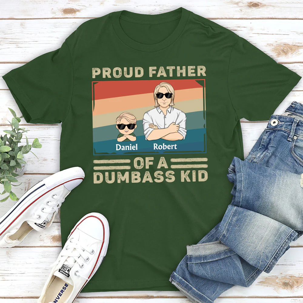 Proud Father Of A Few Baby - Personalized Custom Shirt - Image 2