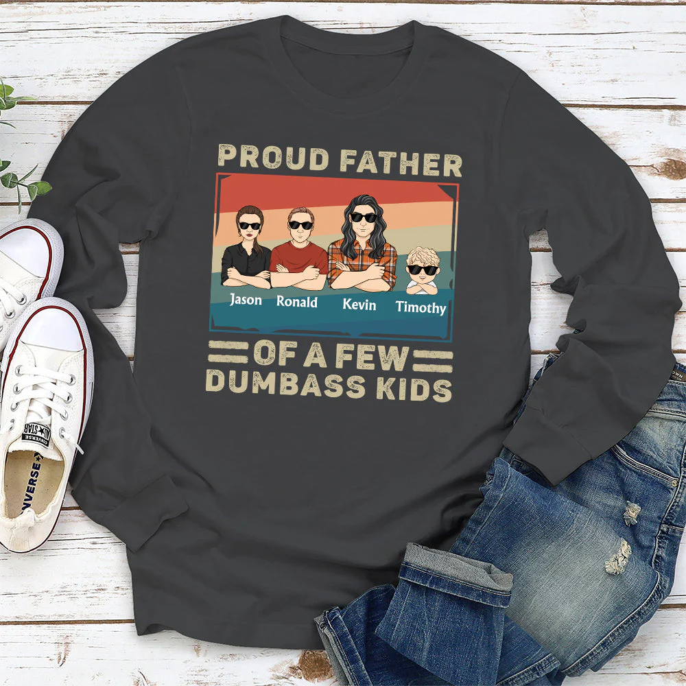 Proud Father Of A Few Baby - Personalized Custom Shirt - Image 4
