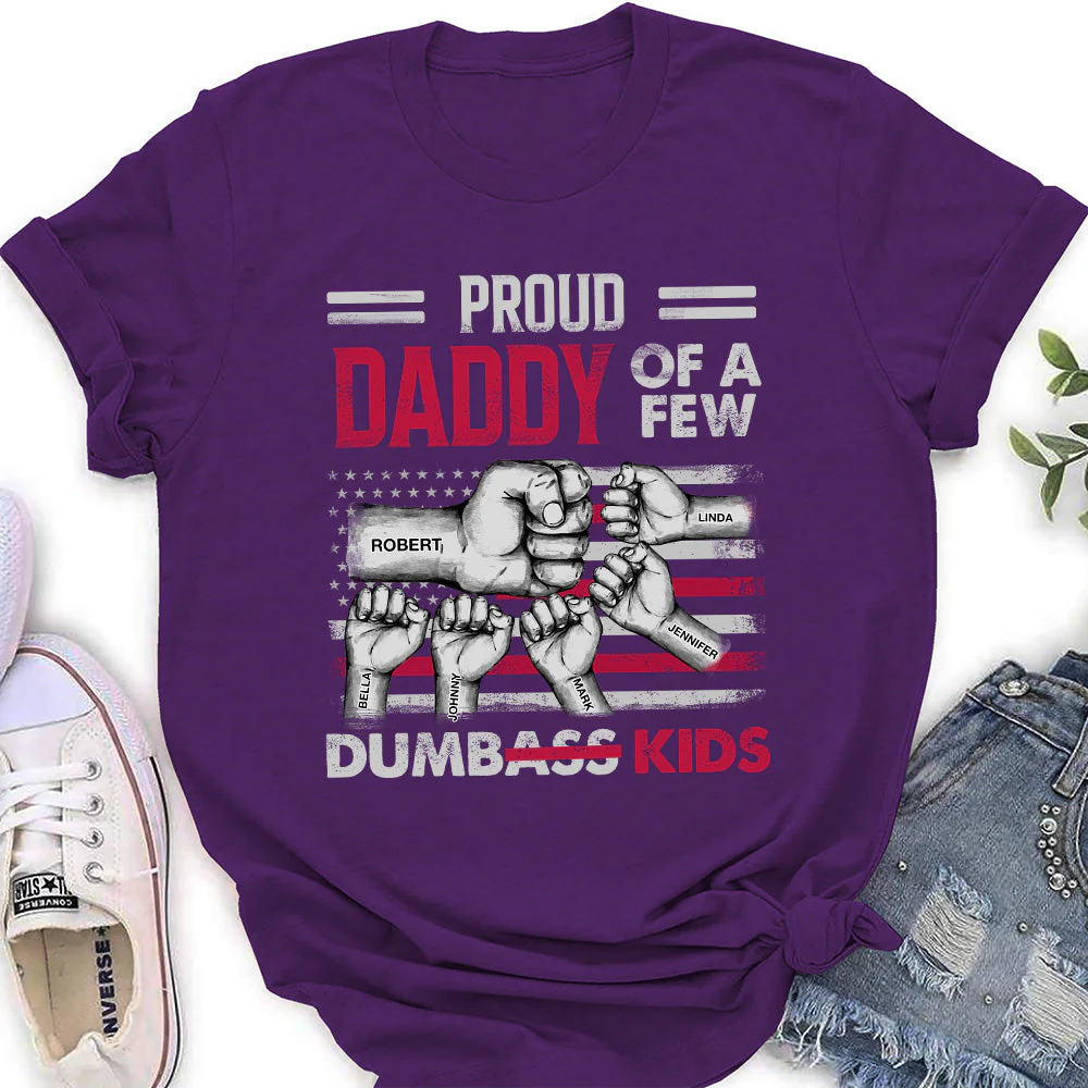 Proud Father Of Kids - Personalized Custom Shirt - Image 3