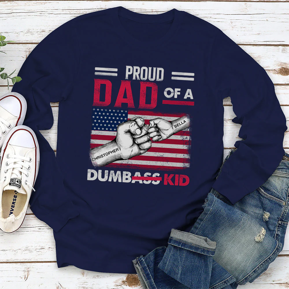 Proud Father Of Kids - Personalized Custom Shirt - Image 4