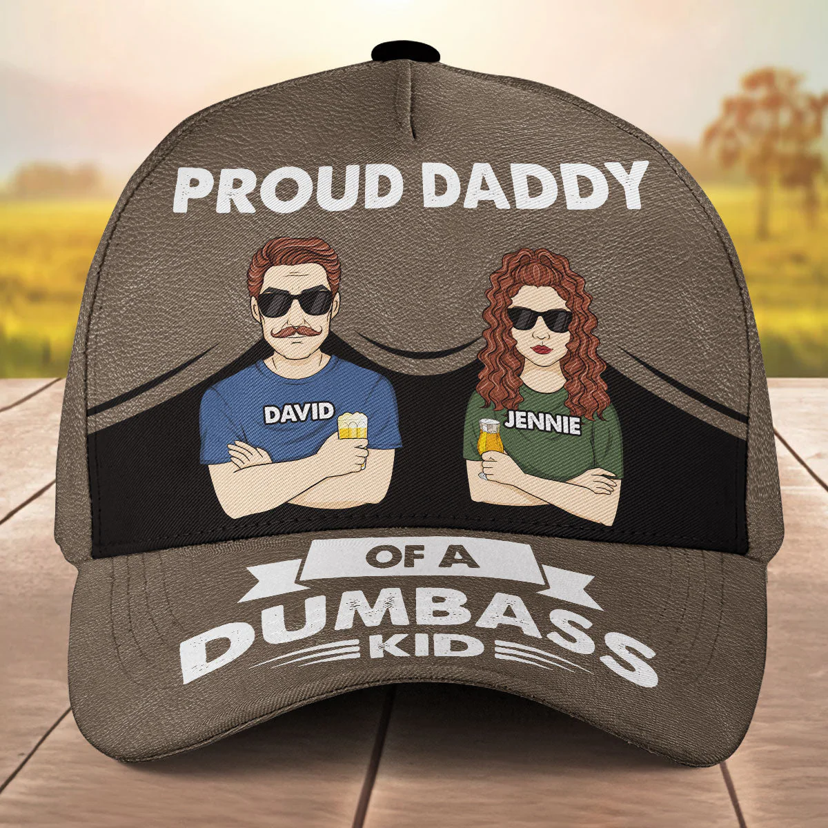 Proud Father - Personalized Classic Cap - Image 2