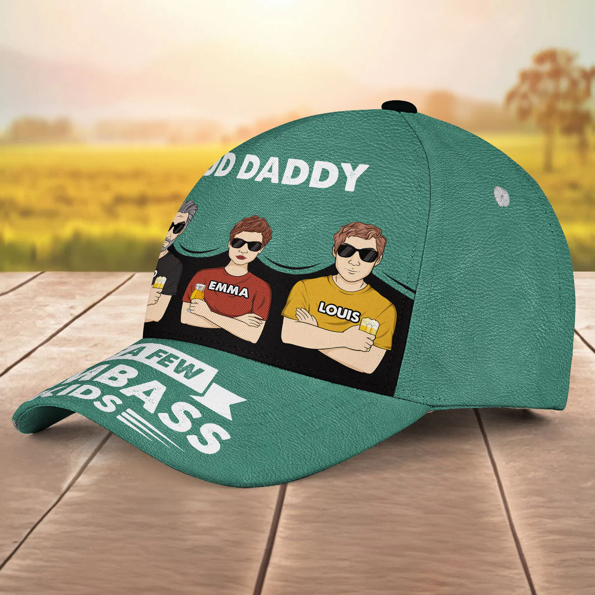 Proud Father - Personalized Classic Cap - Image 5